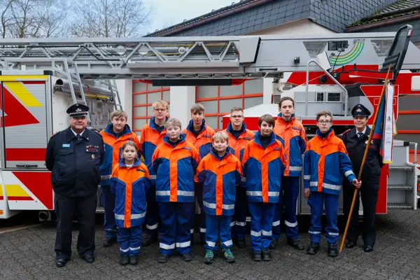 Gruppenfoto der Jugendfeuerwehr